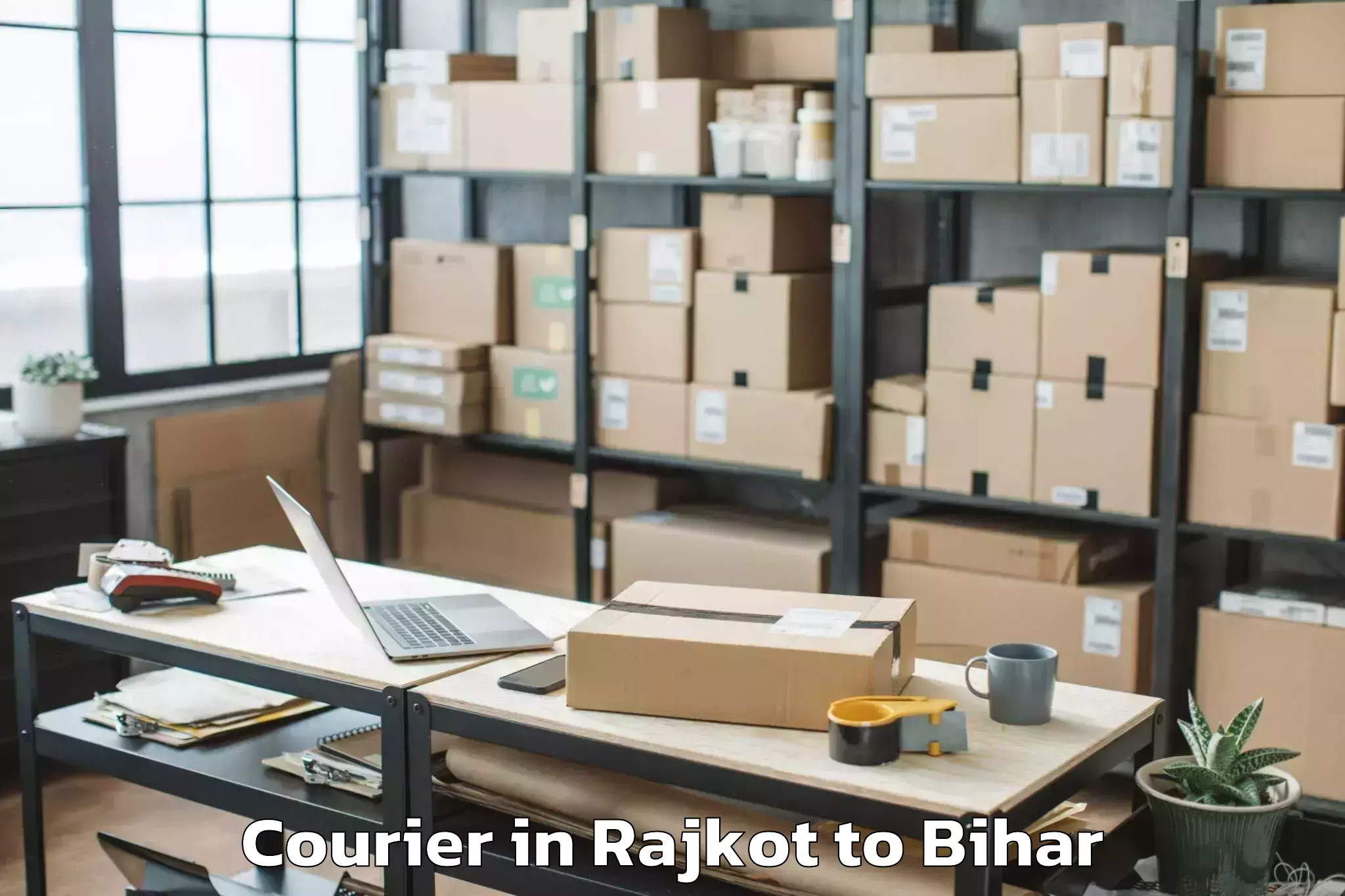 Top Rajkot to Chakia Courier Available